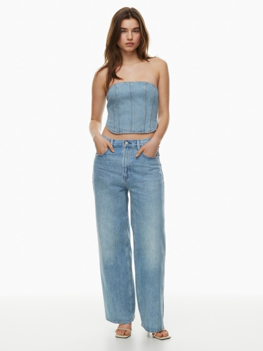 Denim Forum 90s Lo Rise Baggy Wide Jean